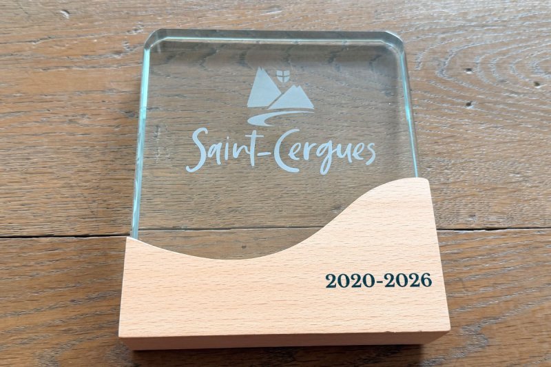 Trophée avec gravure laser