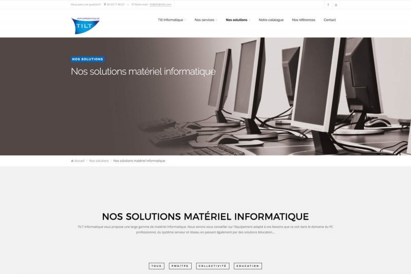 Site WEB TILT Informatique par OAK Webdesign 3