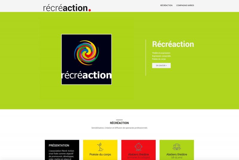 Site Web Responsive Association Récréaction