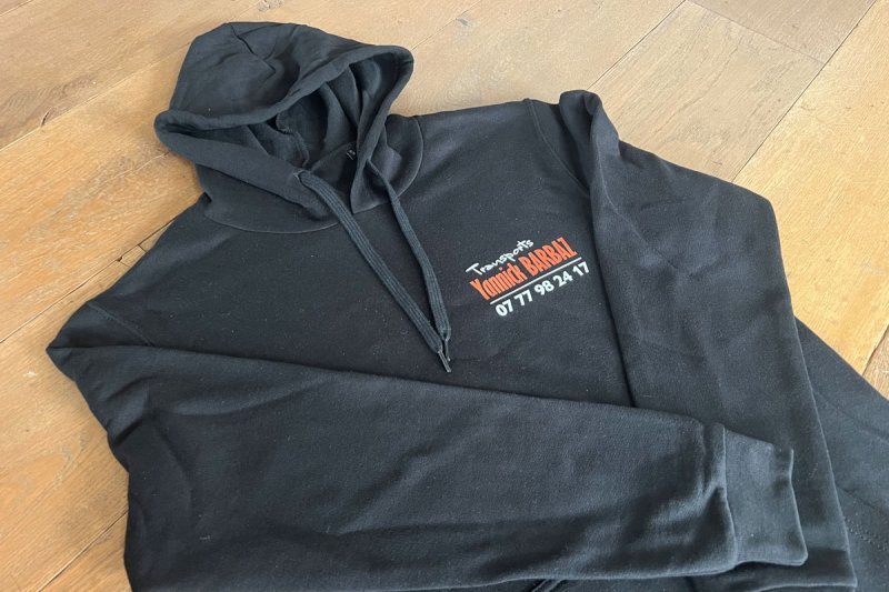 Sweat avec transfert quadri