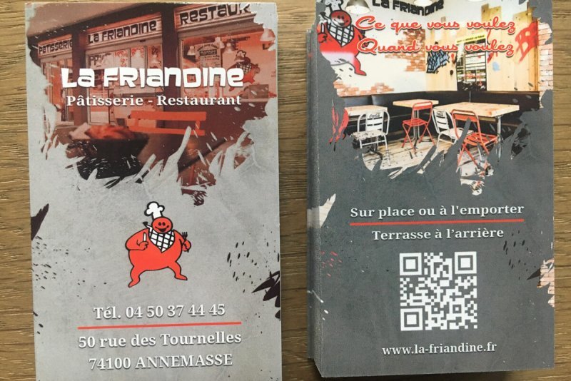 Carte de visite La Friandine par OAK-Webdesign